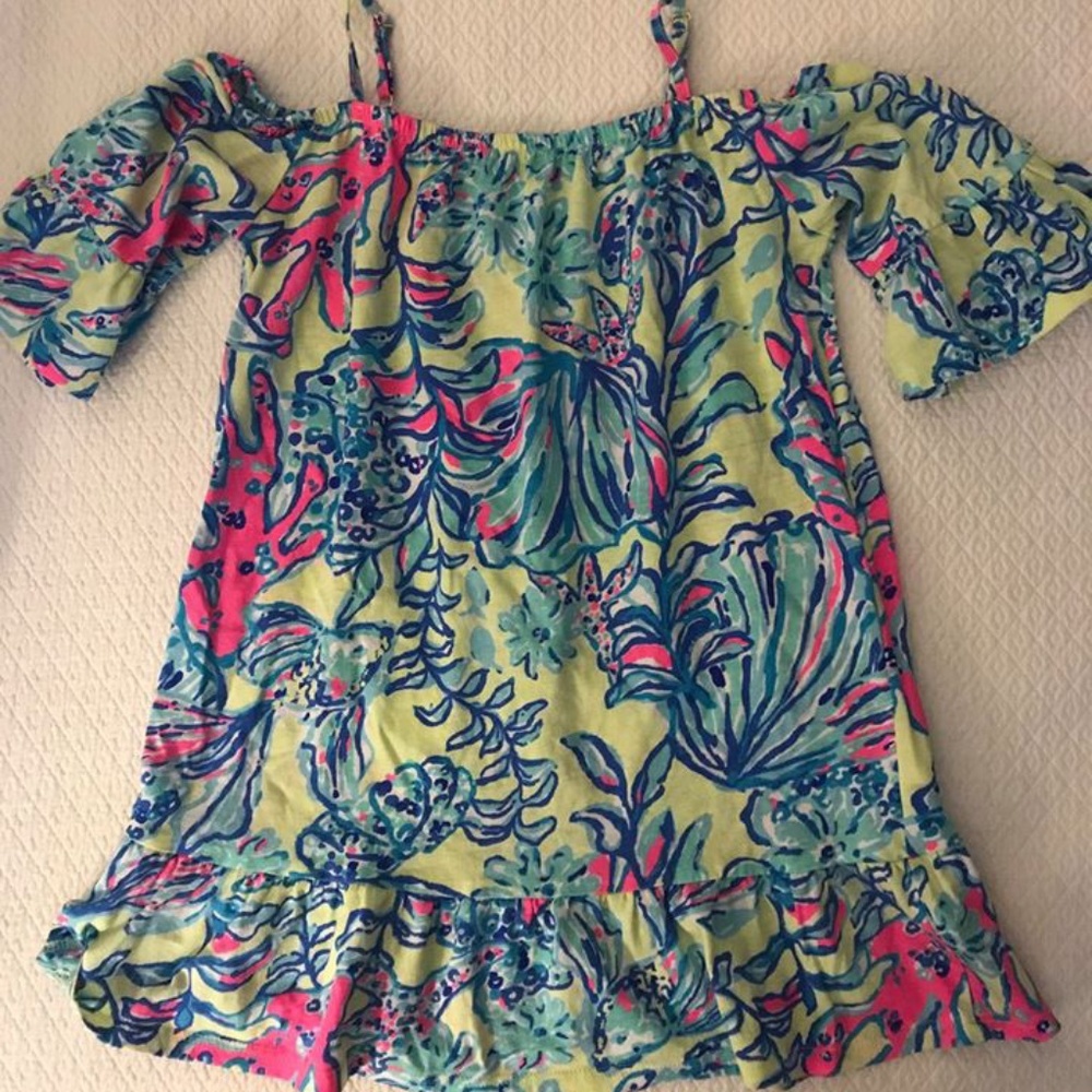 Lily Pulitzer Off-the-Shoulder Girl's Dress